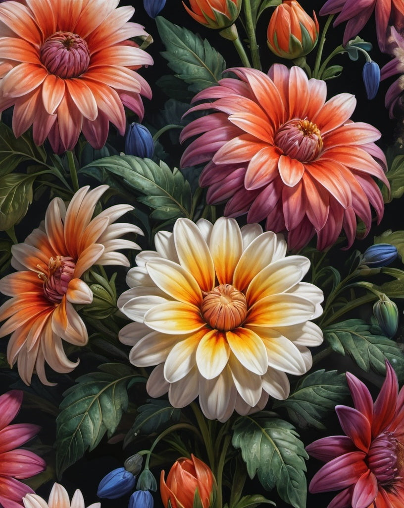 Diamond Painting Vackra Blommor