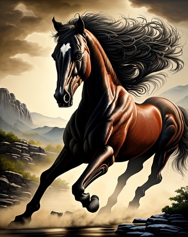 Diamond Painting Wild Horse