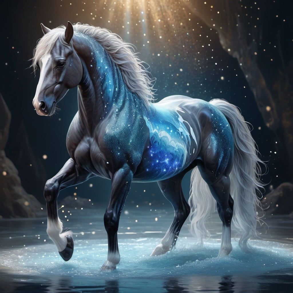 Diamond Painting Horse Element Water