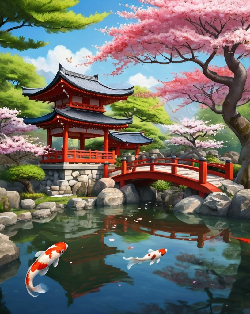 Diamond Painting Japaneese Garden