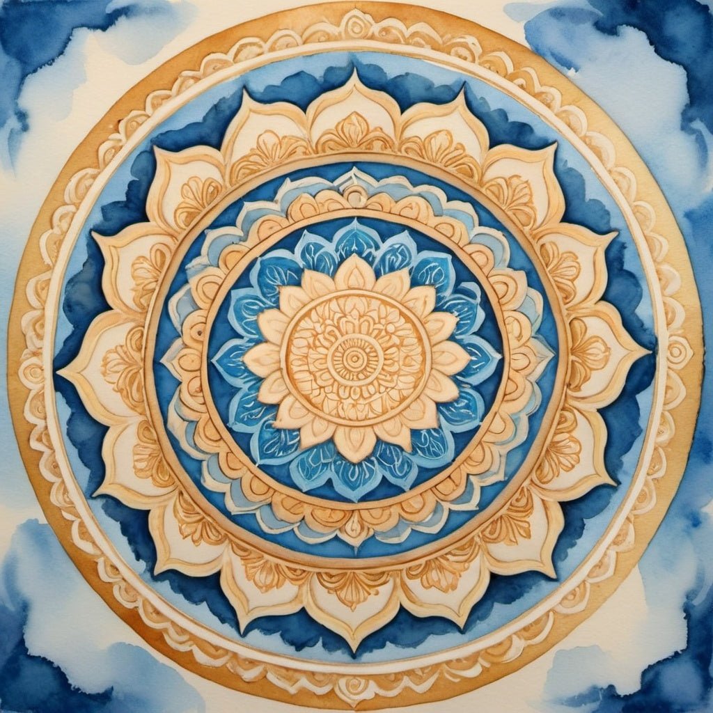 Diamond Painting Mandala Blue*