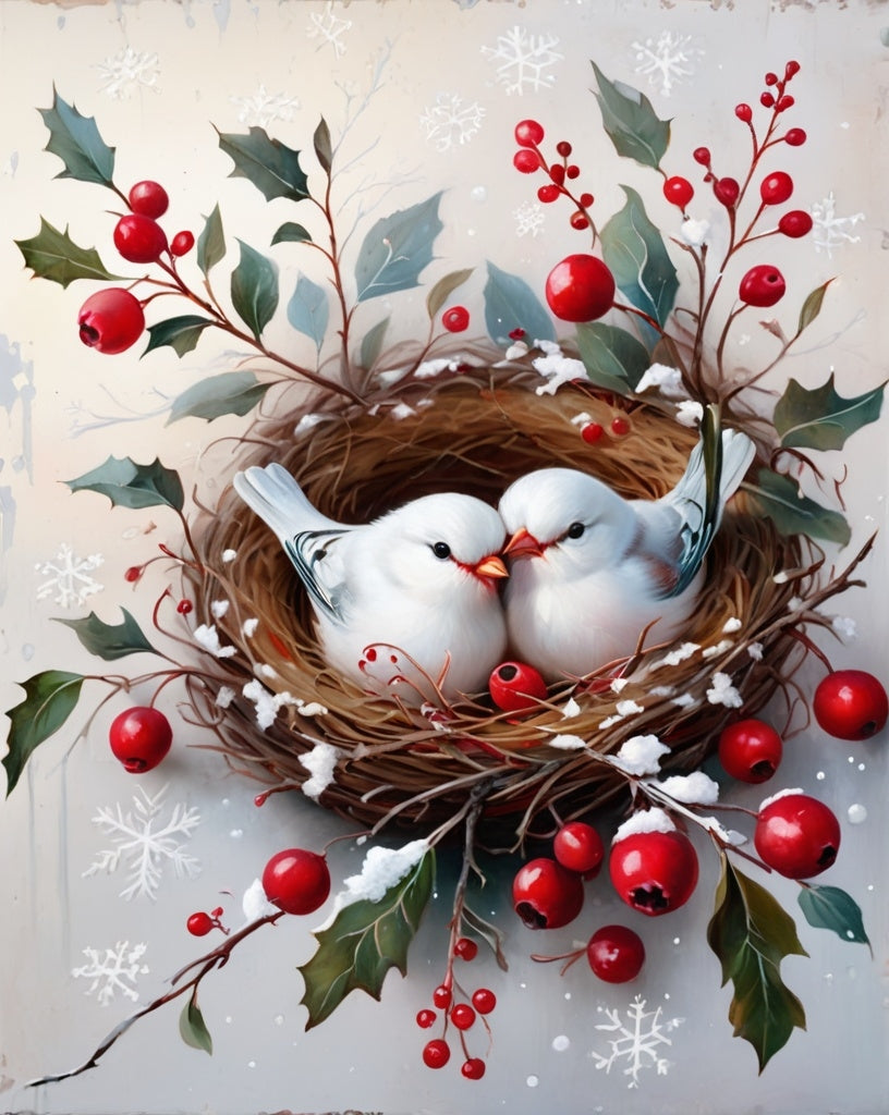 Diamond Painting Cute Winterbirds