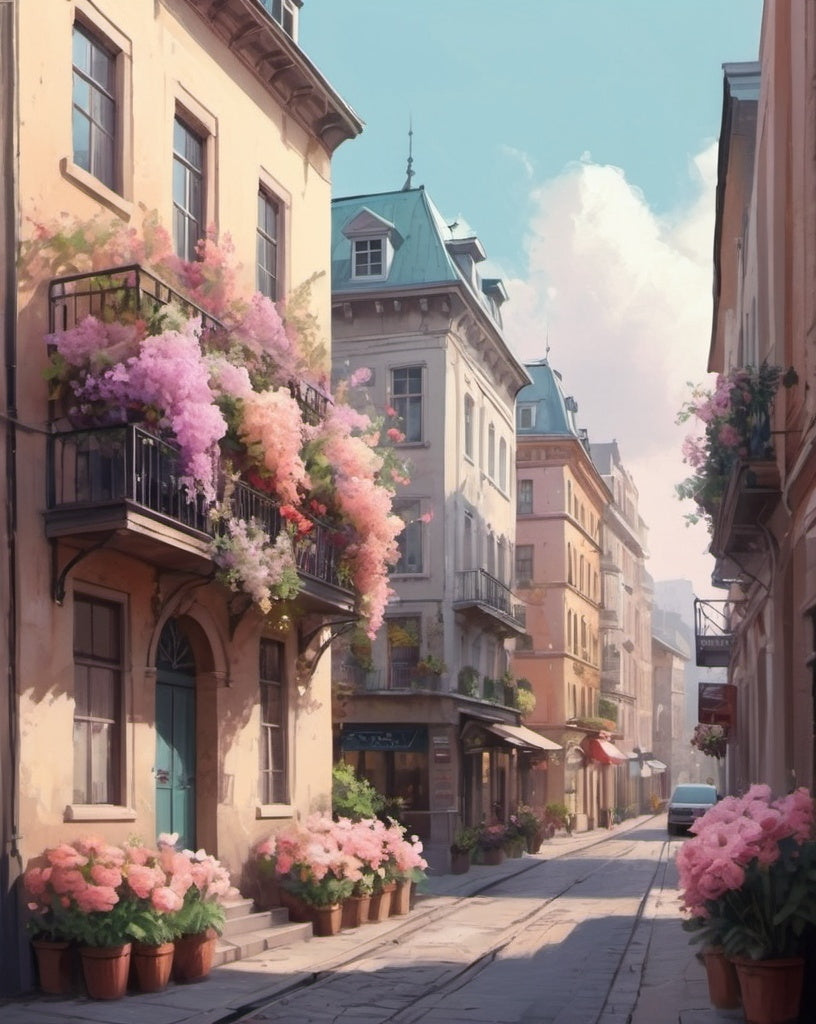 Diamond Painting Street Flowers*