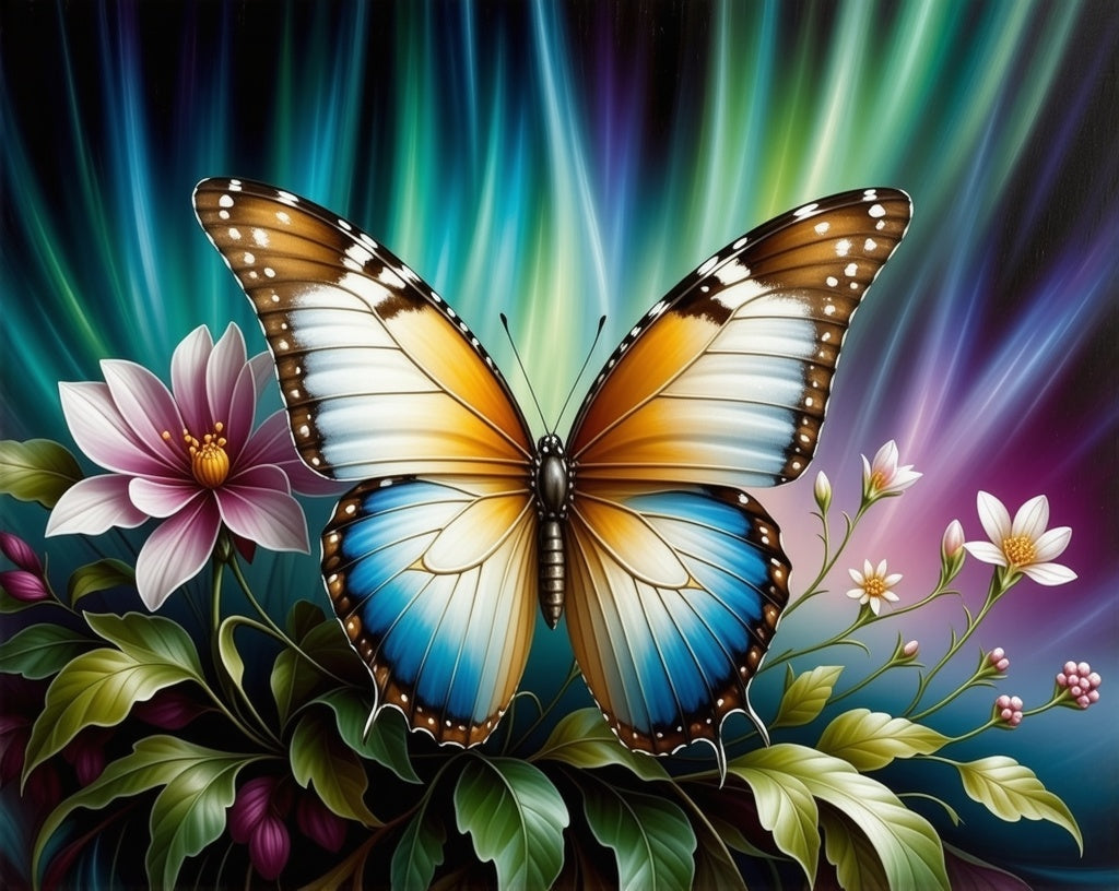 Diamond Painting Butterfly Northern Light