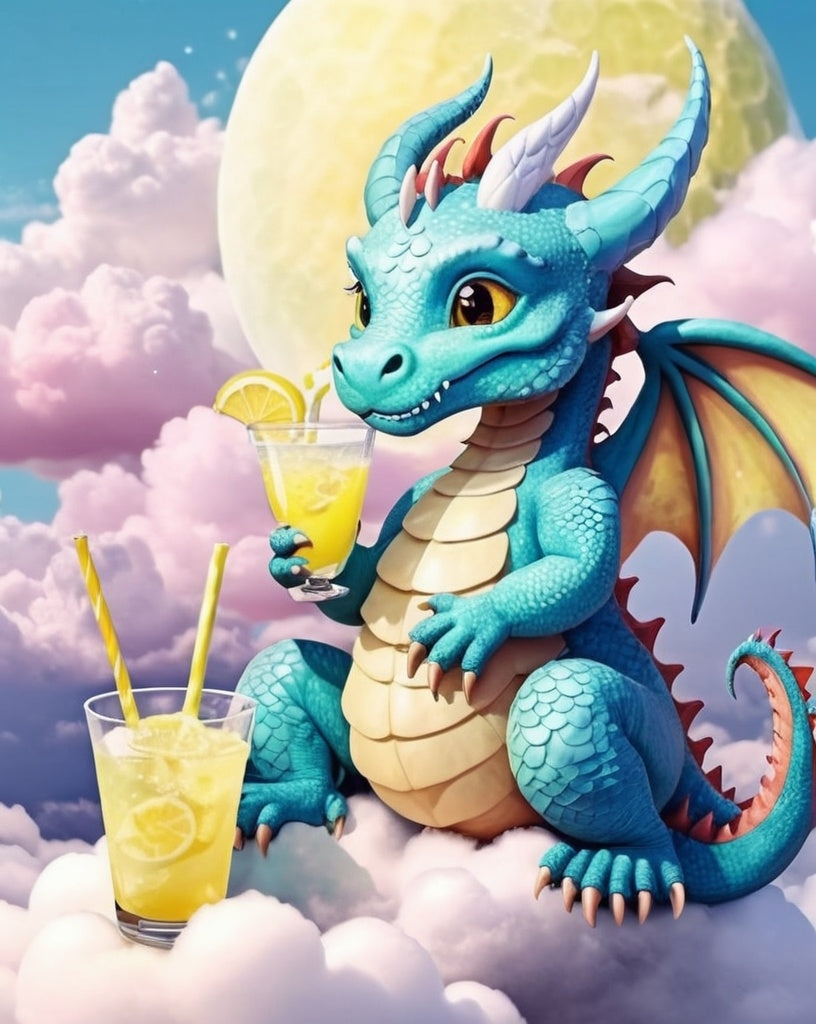 Diamond Painting Dragon With Lemonade*