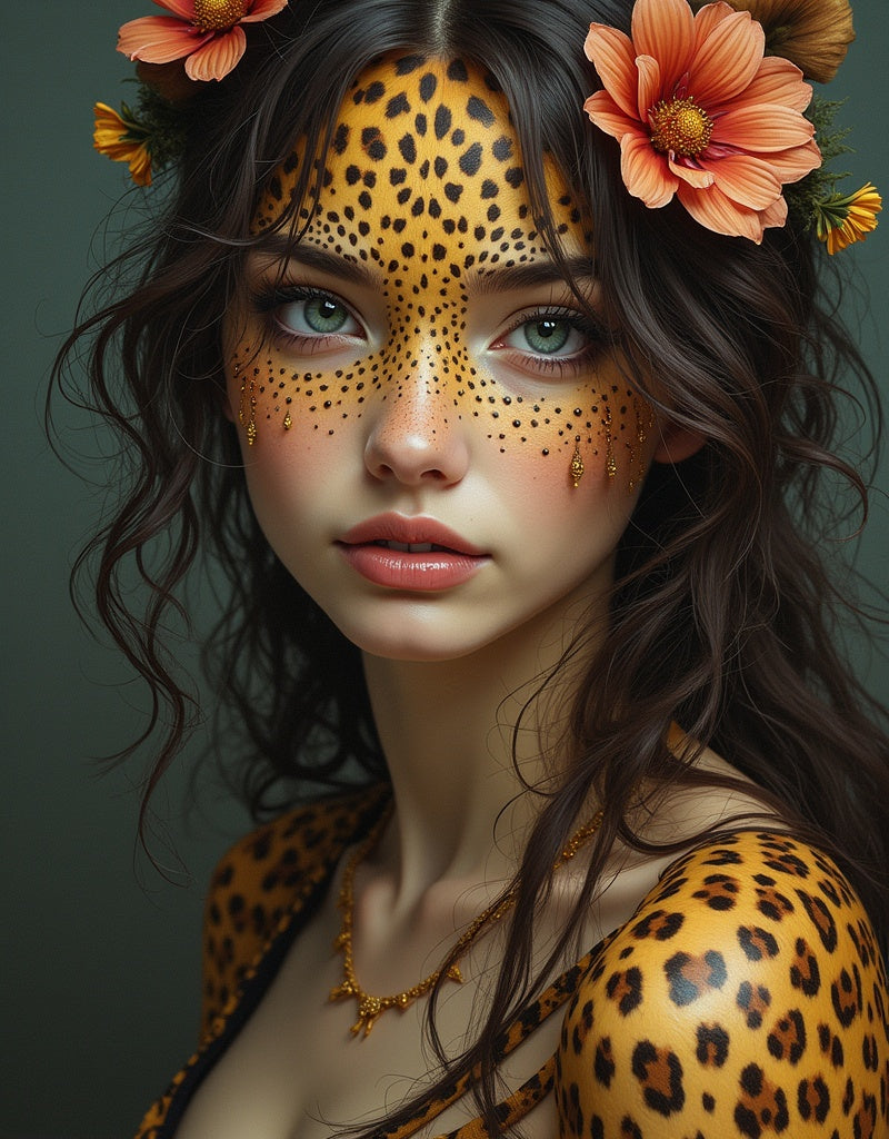 Diamond Painting Leopard Girl