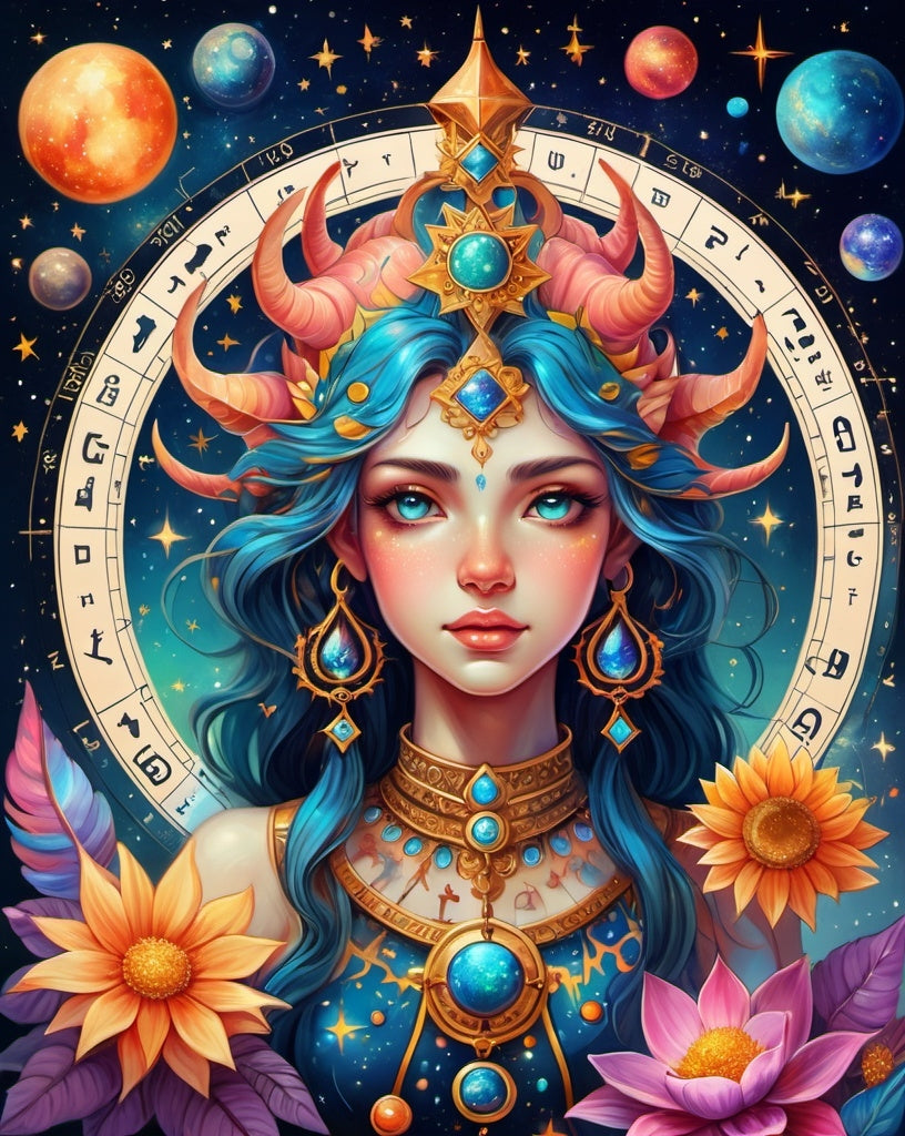 Diamond Painting Astrology Woman*