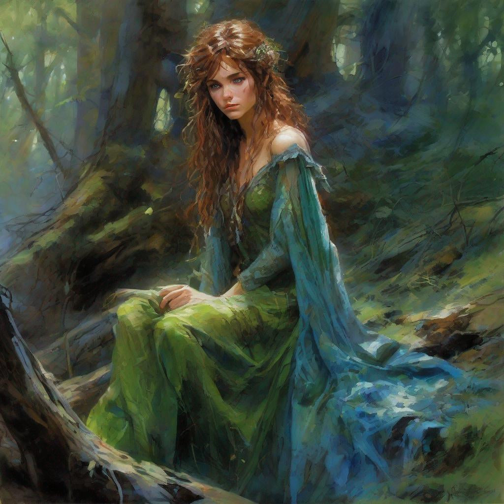 Diamond Painting Forest Woman*