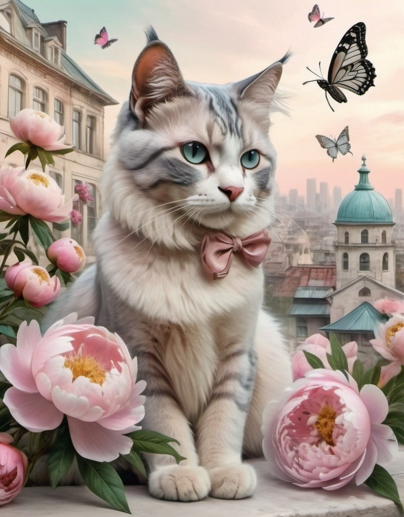 Diamond Painting Cat City*