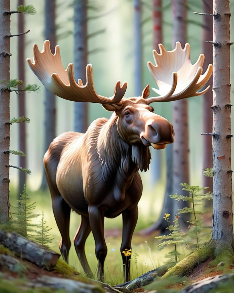 Diamond Painting Älg*