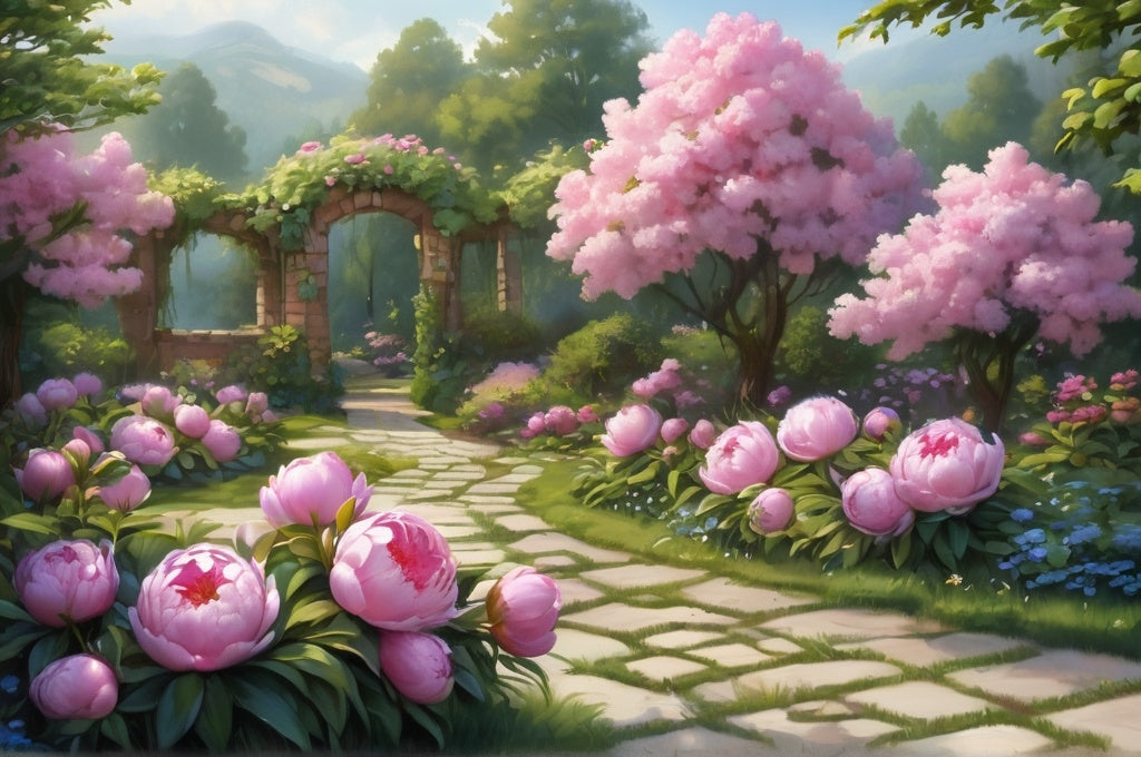 Diamond Painting Peony Garden*