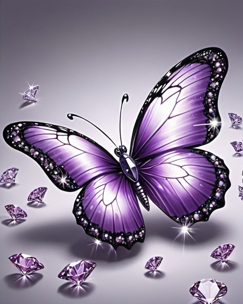 Diamond Painting Butterfly And Diamonds