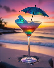 Ladda upp bild till gallerivisning, Diamond Painting Beach Drink
