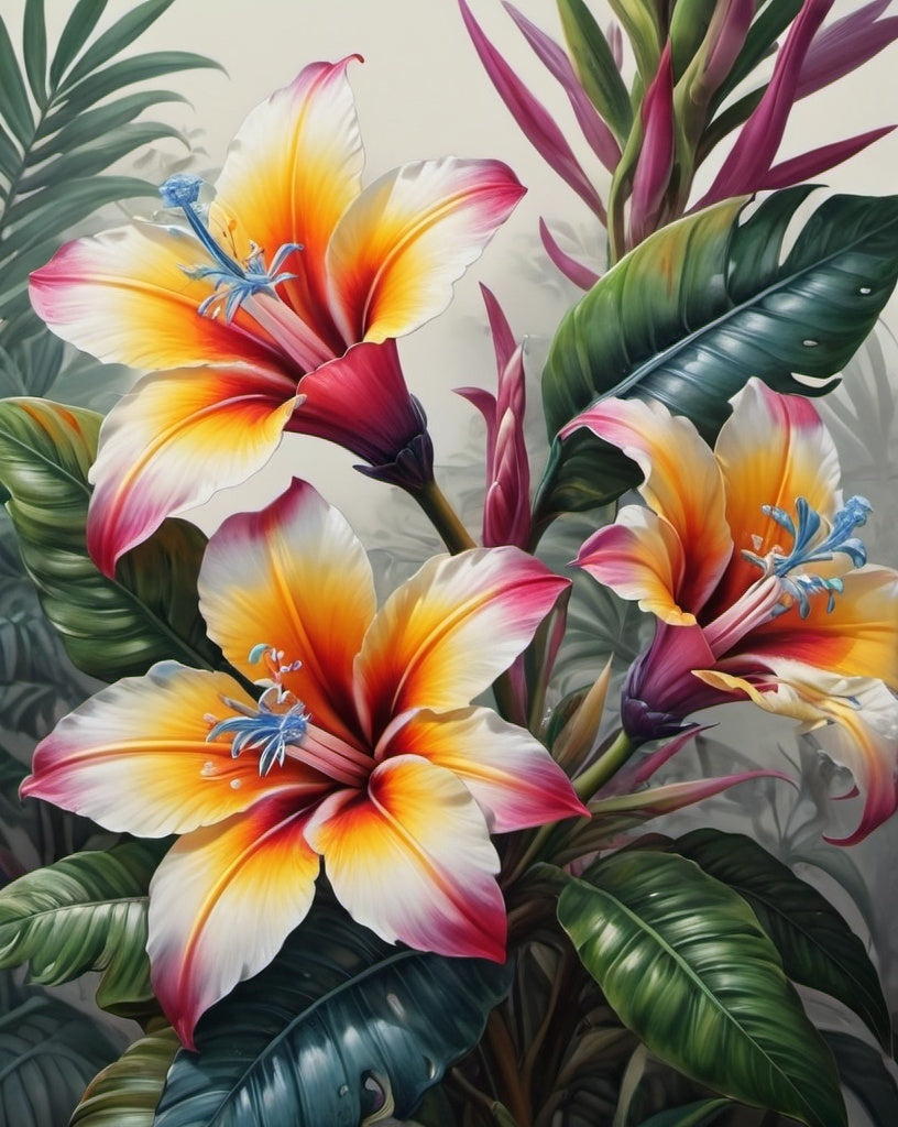 Diamond Painting Exotic Flowers