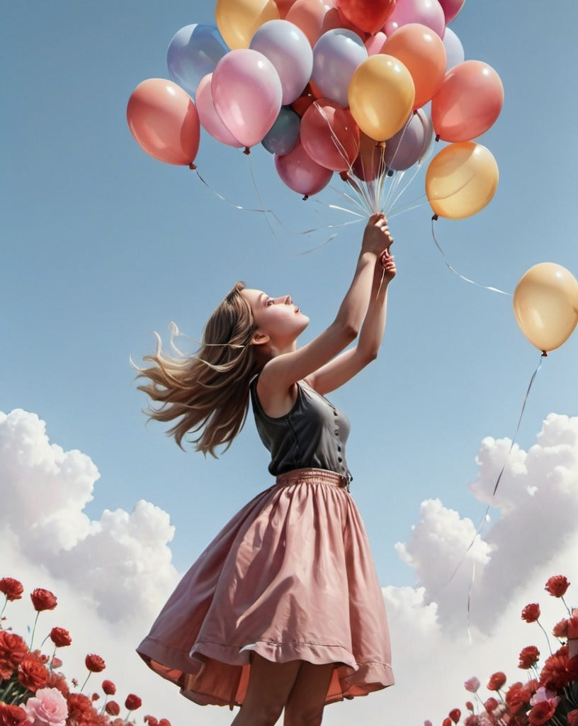 Diamond Painting Girl With Balloons