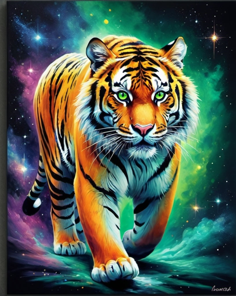 Diamond Painting Tiger Universe*