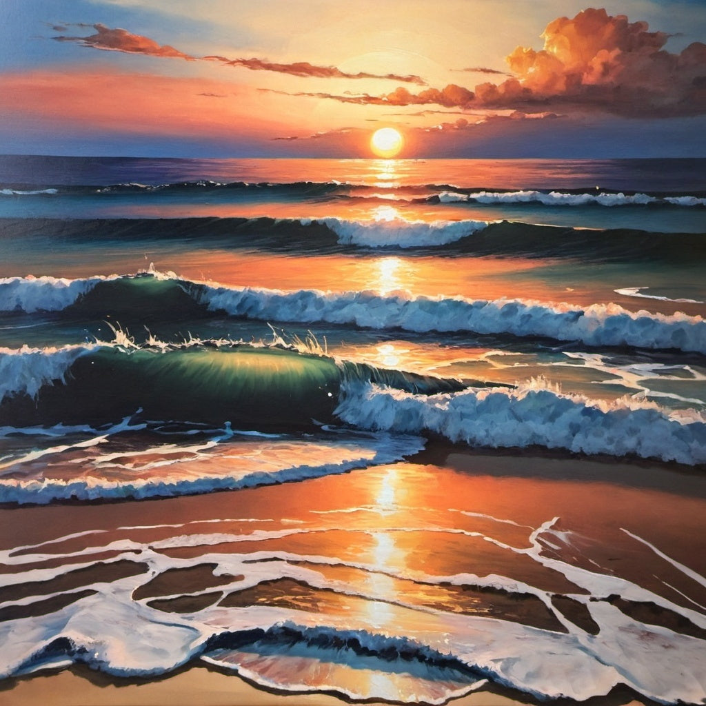 Diamond Painting Ocean Sunset