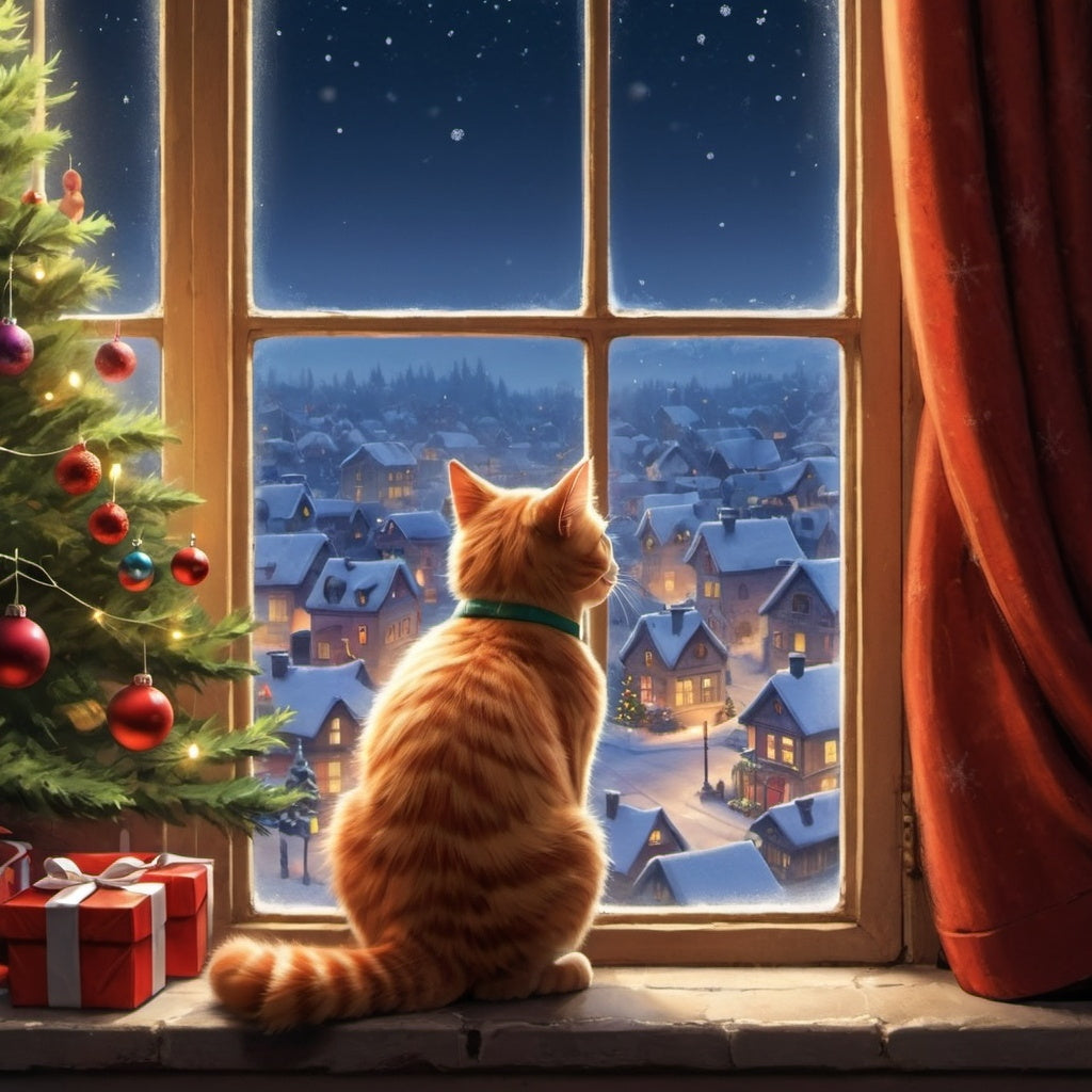 Diamond Painting Cat In Window*