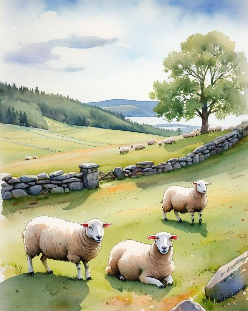 Diamond Painting Fårhage*