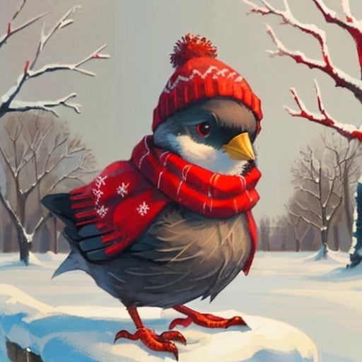 Diamond Painting A Little Winter Bird