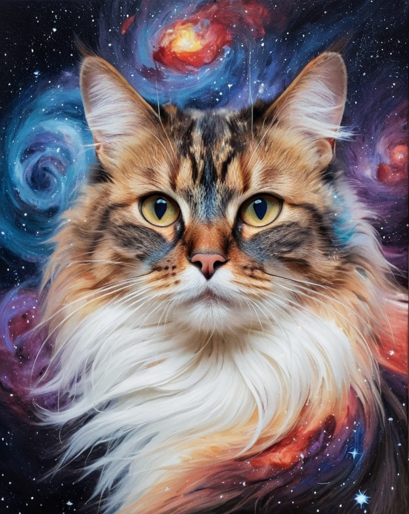 Diamond Painting Cat Universe*