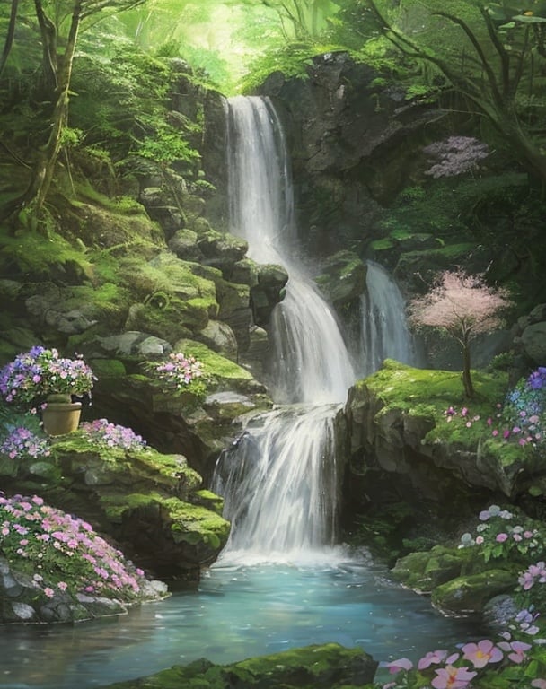 Diamond Painting Vattenfall*