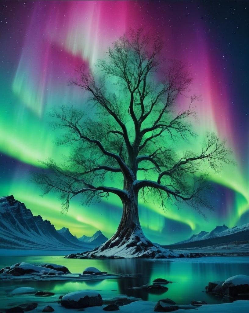 Diamond Painting Aurora Tree