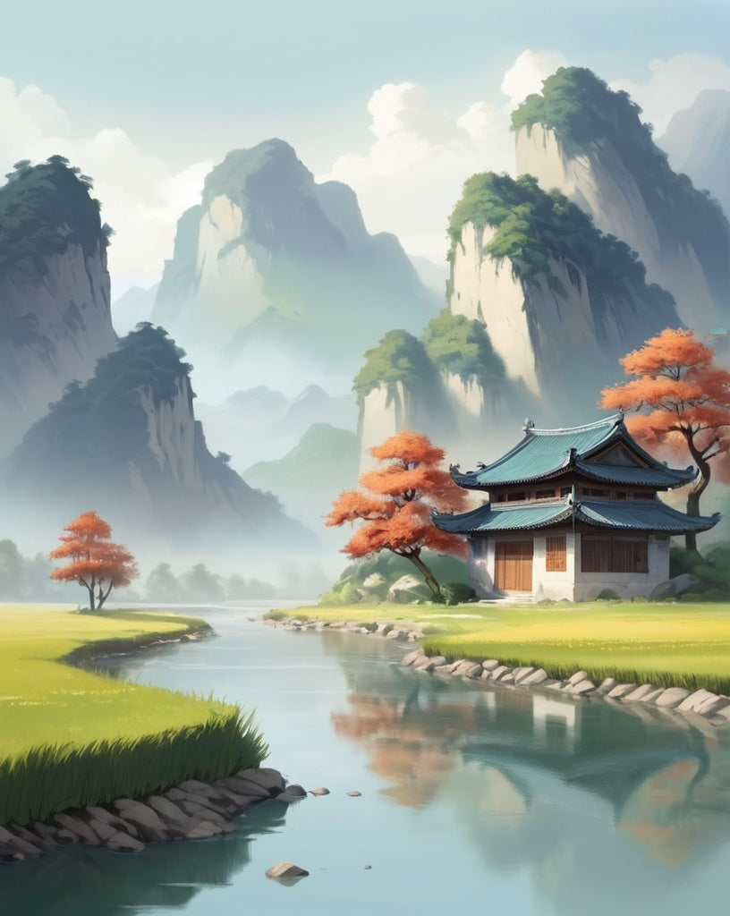 Diamond Painting Asian Landscape*