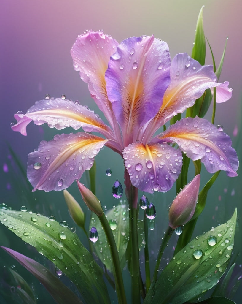 Diamond Painting Iris Flower