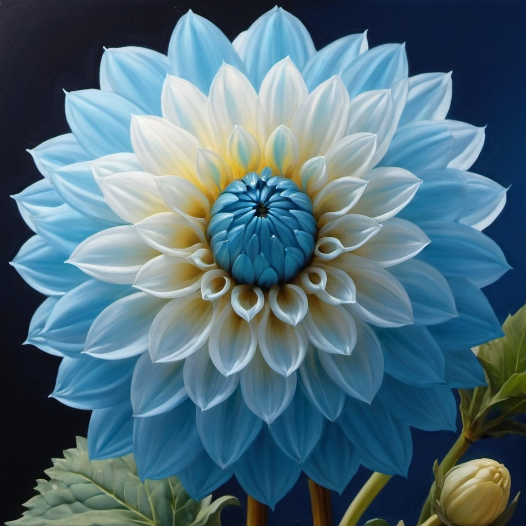 Diamond Painting Blue Flower