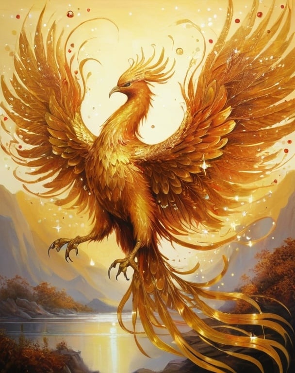 Diamond Painting Golden Phoenix