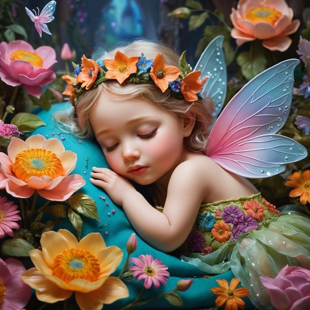 Diamond Painting Babyfairy Sleeping