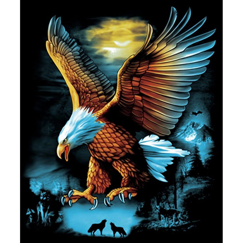 Diamond Painting Eagle And Wolves