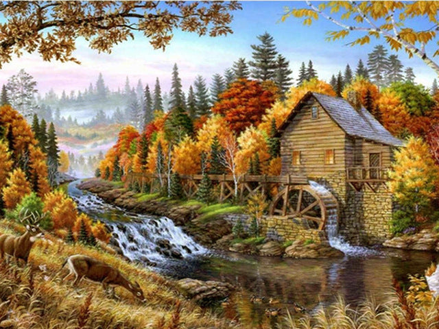 Diamond Painting Cabin Nature