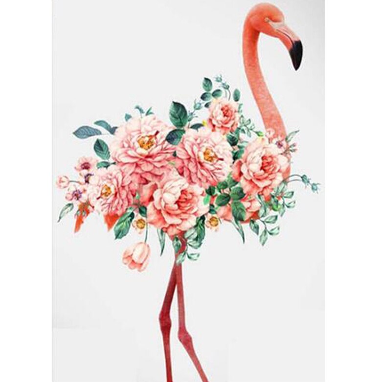 Diamond Painting Flower Flamingo