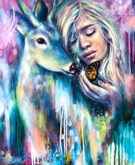 Diamond Painting Girl And Deer*