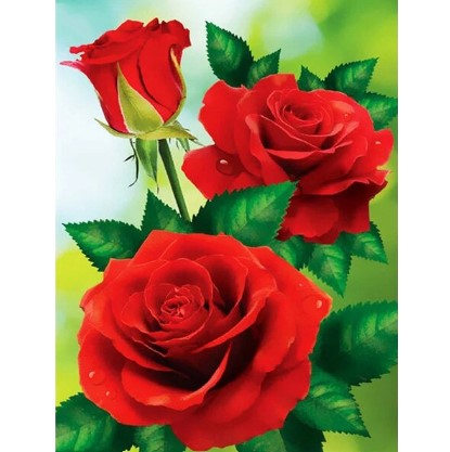 Diamond Painting Red Roses*