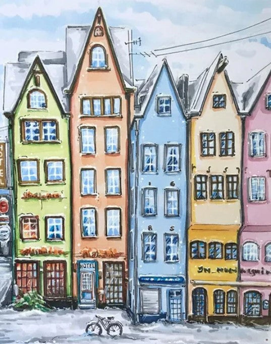 Diamond Painting Color Houses*