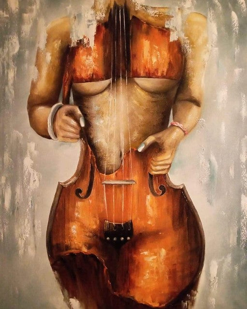 Diamond Painting Cello Woman*
