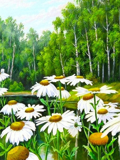Diamond Painting Daisy Flowers*