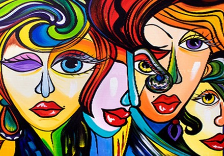 Diamond Painting Abstract Faces*