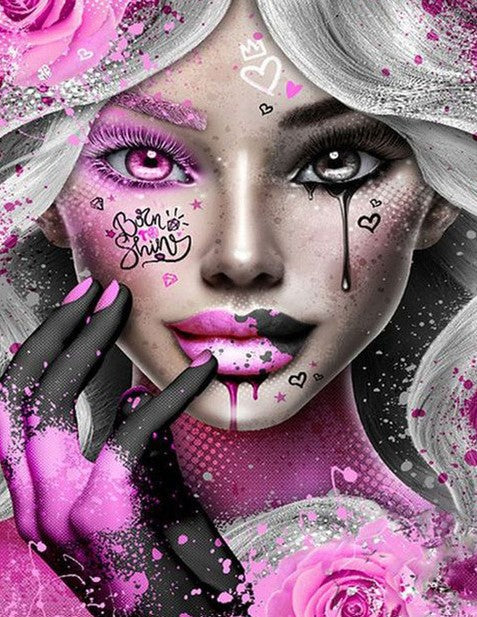 Diamond Painting Black Tears*
