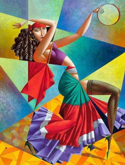 Diamond Painting Abstract Dancer*