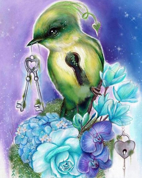 Diamond Painting Bird With Keys*