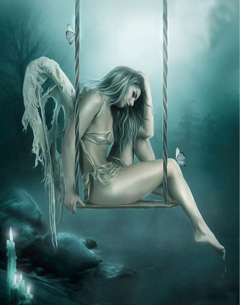 Diamond Painting Ängel På Gunga*