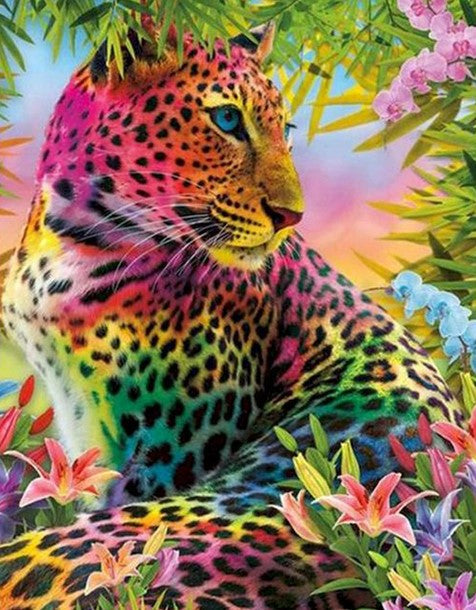 Diamond Painting Color Leopard*