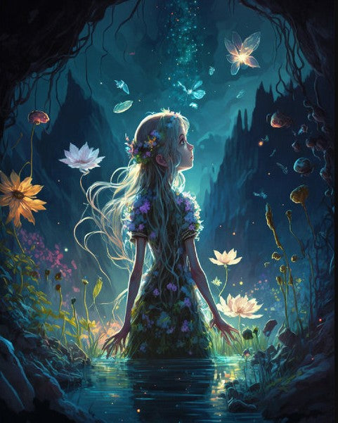 Diamond Painting Girl In Fantacyworld*