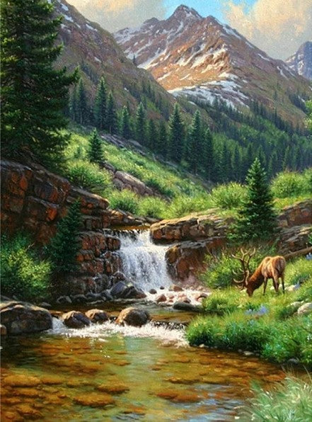 Diamond Painting Mountain Landscape*