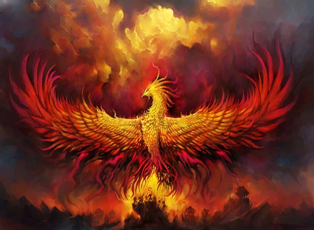 Diamond Painting Fire Phoenix*