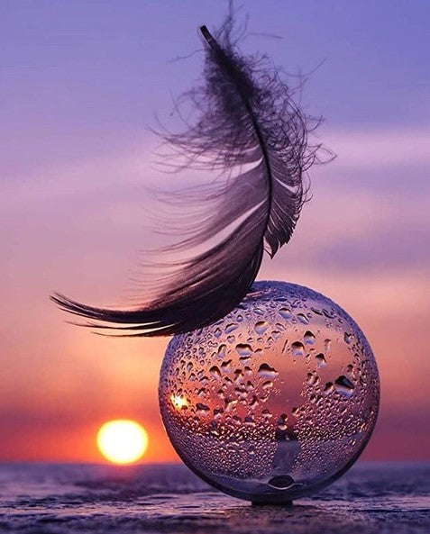 Diamond Painting Fether Sunset*